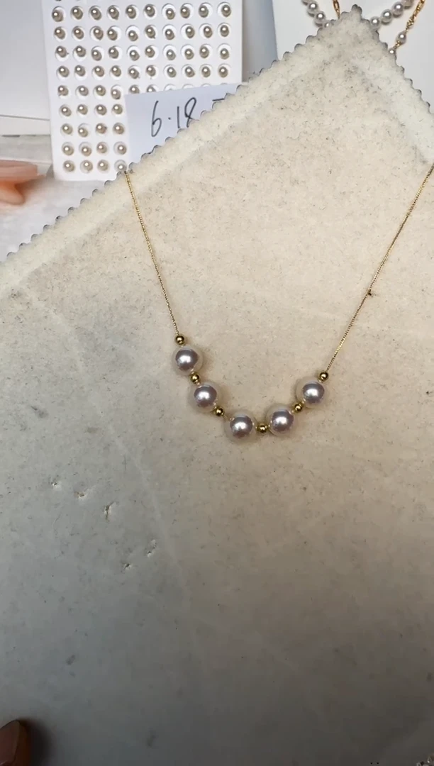 海水珍珠18K金镶嵌颈饰项链