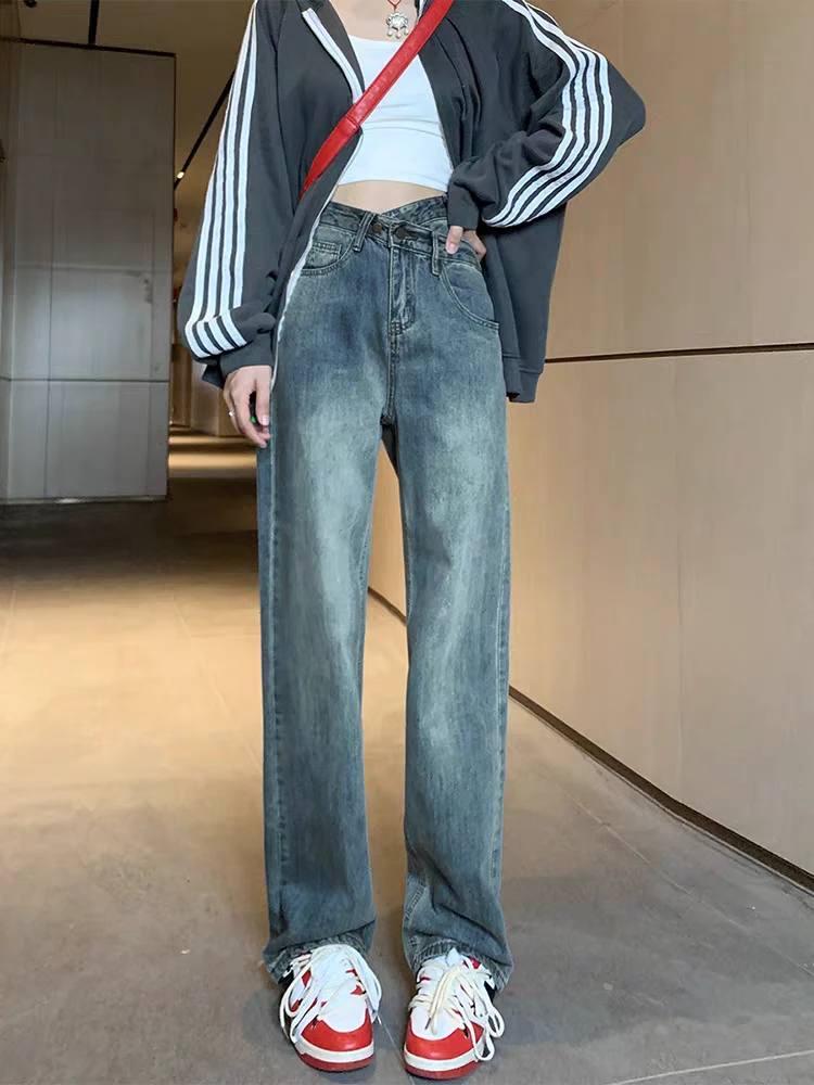 （401-500）女款长裤显瘦网红高腰时尚设计感精品单件