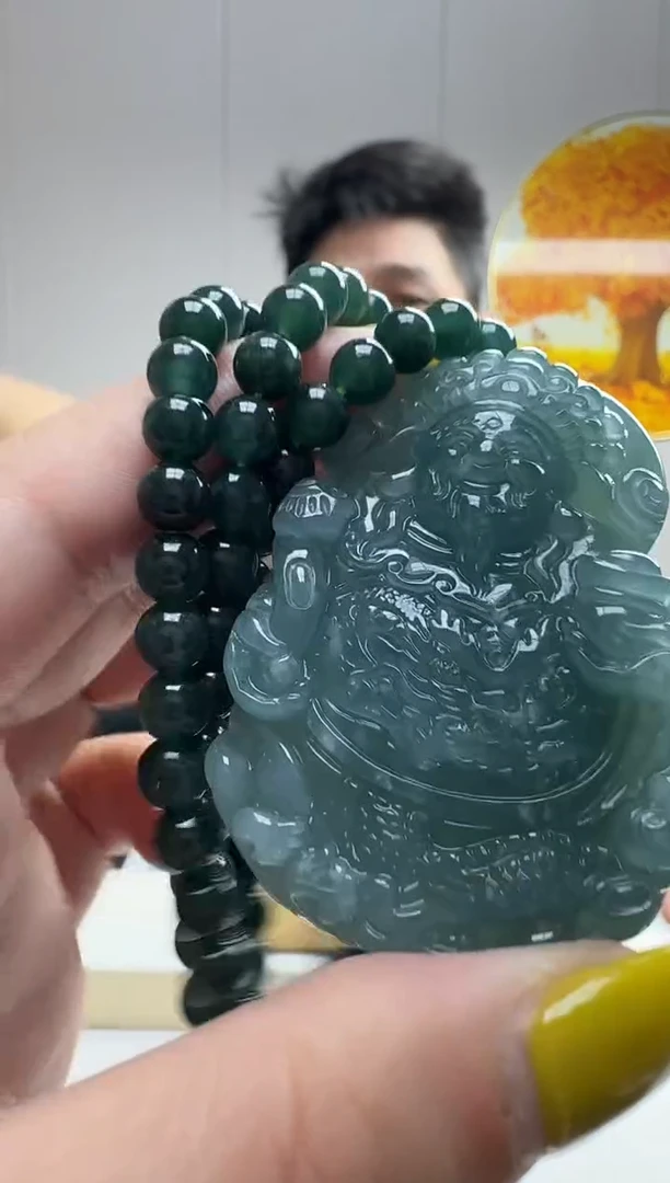 颈饰未镶嵌翡翠天然A货翡翠  多样性随机发其一
