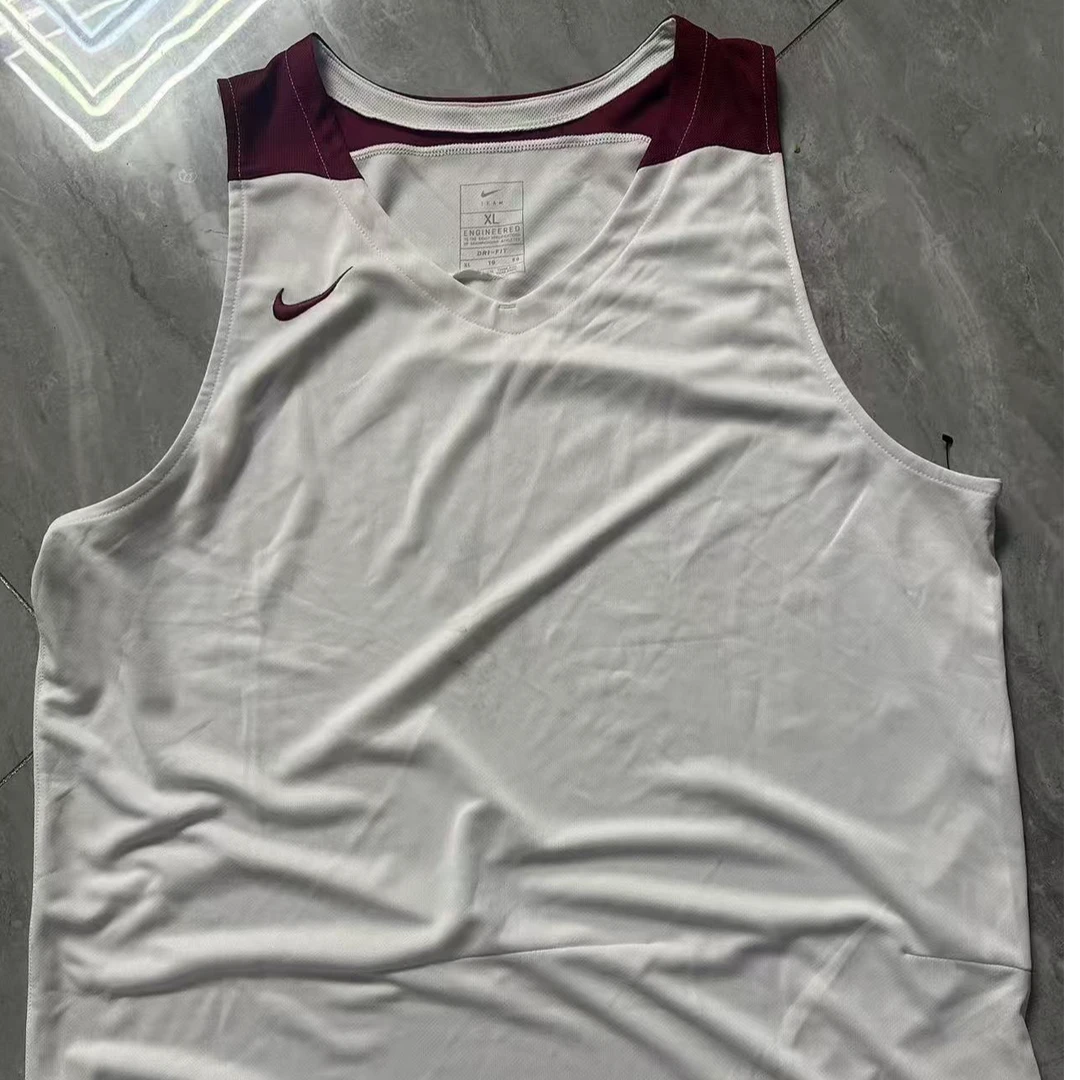 瑕疵款LI-Nike 休闲速干运动柔软舒适无袖背心 男款 白色19