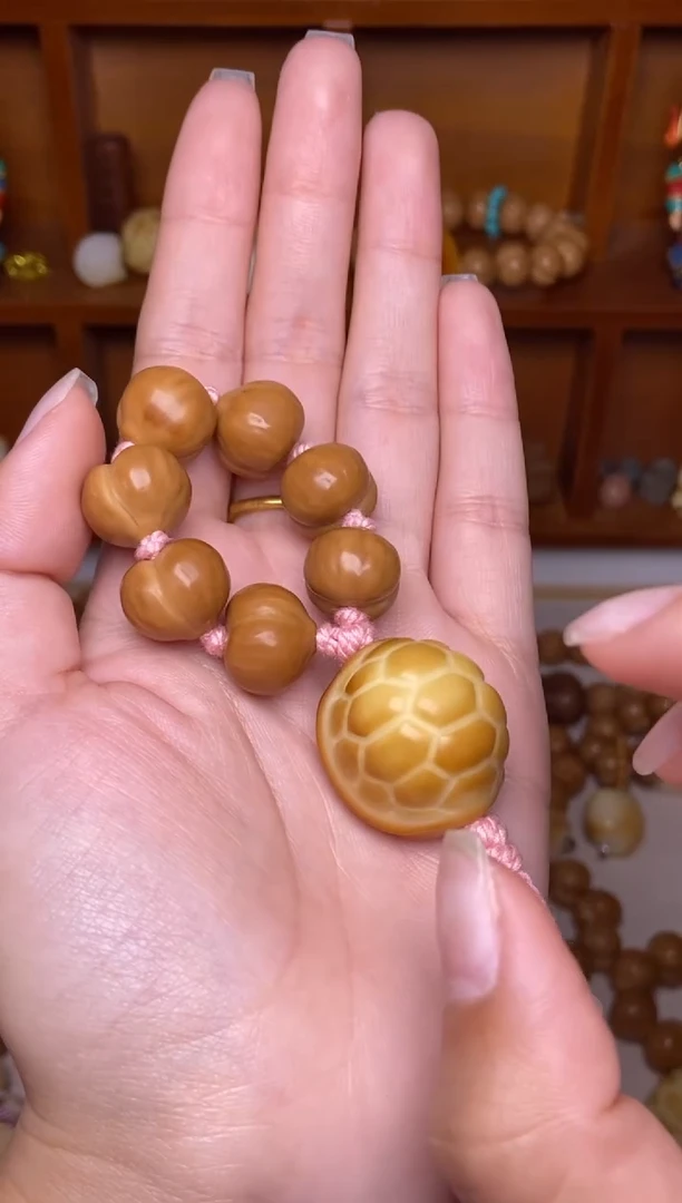 把件猴头核桃珍珠结定制屁桃富甲手捻