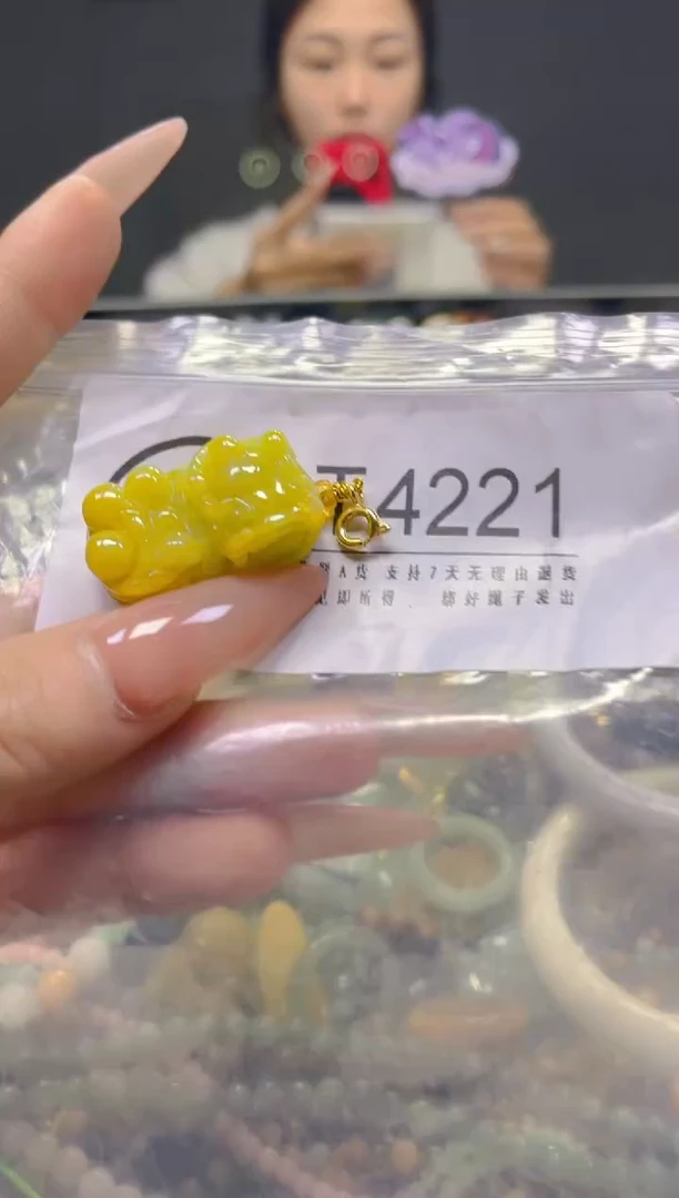 颈饰未镶嵌翡翠/T/翡翠A货，一件也是批发价