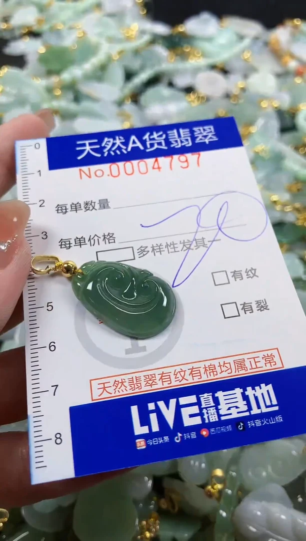 颈饰未镶嵌翡翠天然A货翡翠