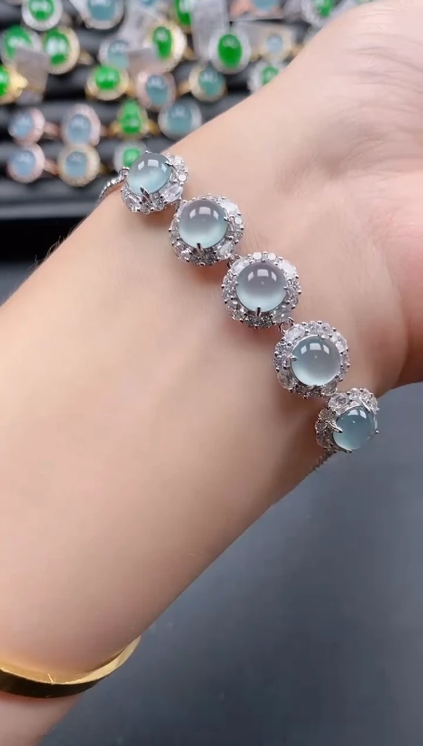 银S925镶嵌戒指翡翠111