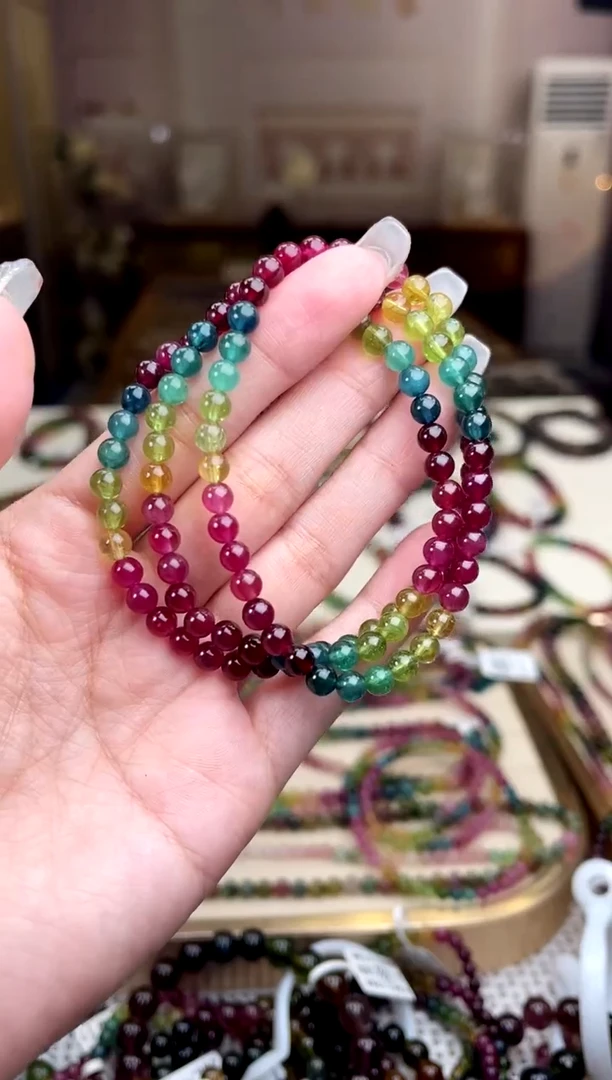 【闪购商品】碧玺/未镶嵌5mm+碧玺多圈多样性发货