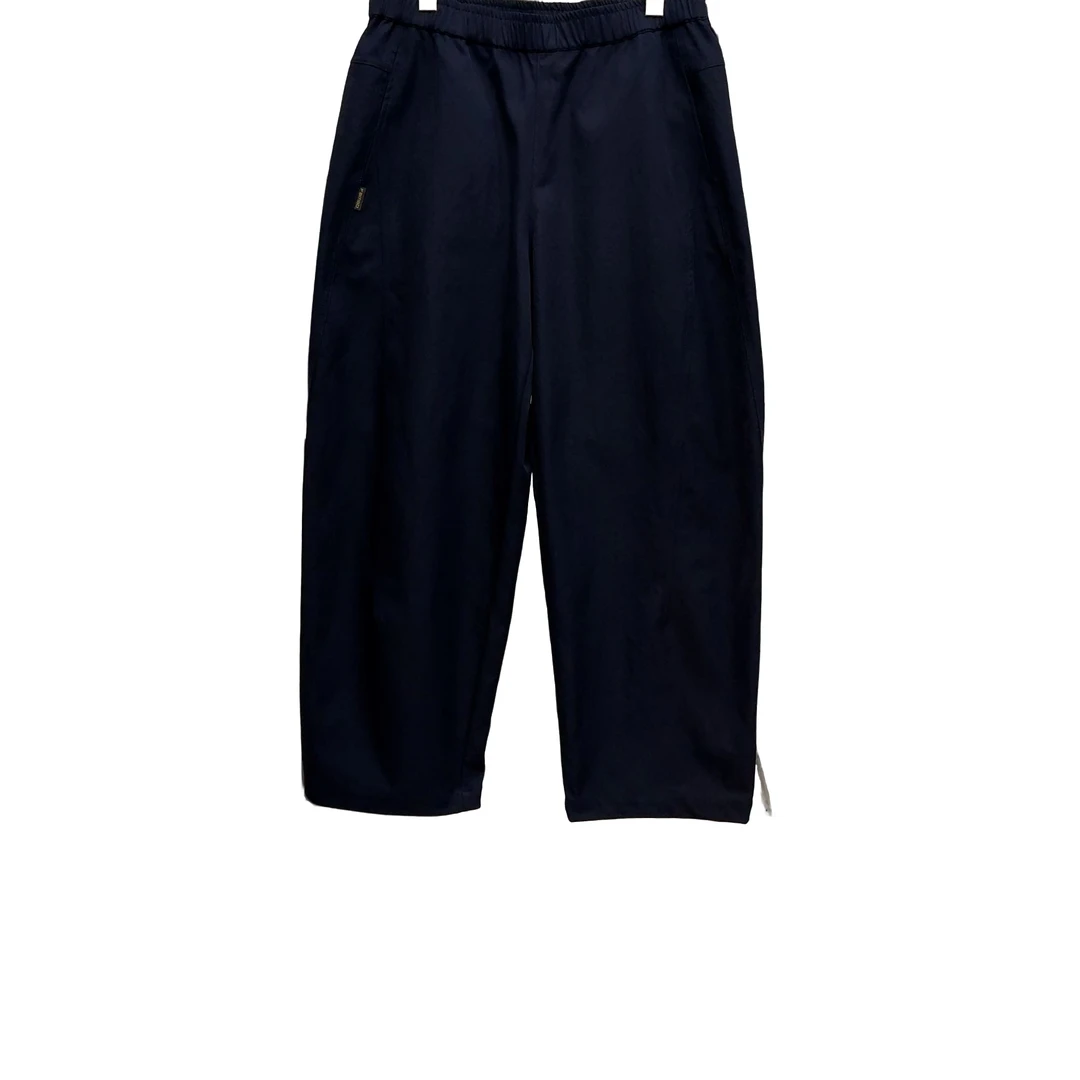 260032菲【麻尚】春季设计师款休闲裤纯色时尚百搭宽松