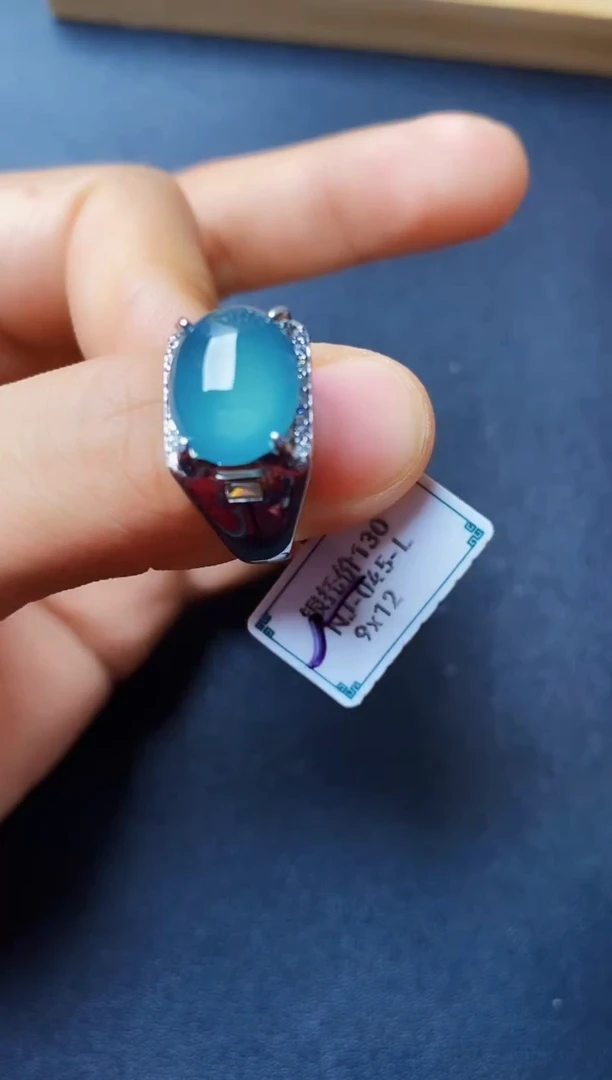 银S925镶嵌戒指翡翠222222222