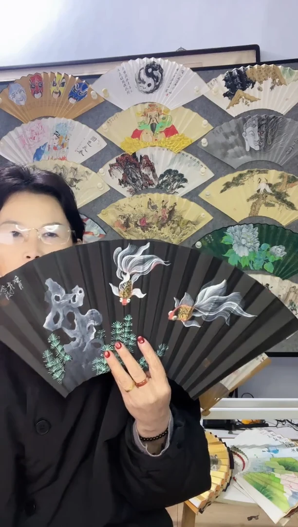 扇子九五寸十八方玉竹折扇