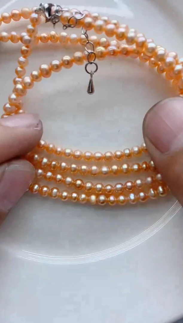 淡水珍珠未镶嵌颈饰2214