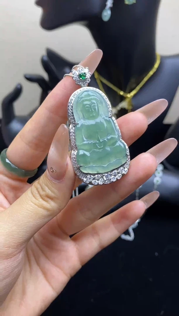 项圈未镶嵌翡翠天然翡翠A货