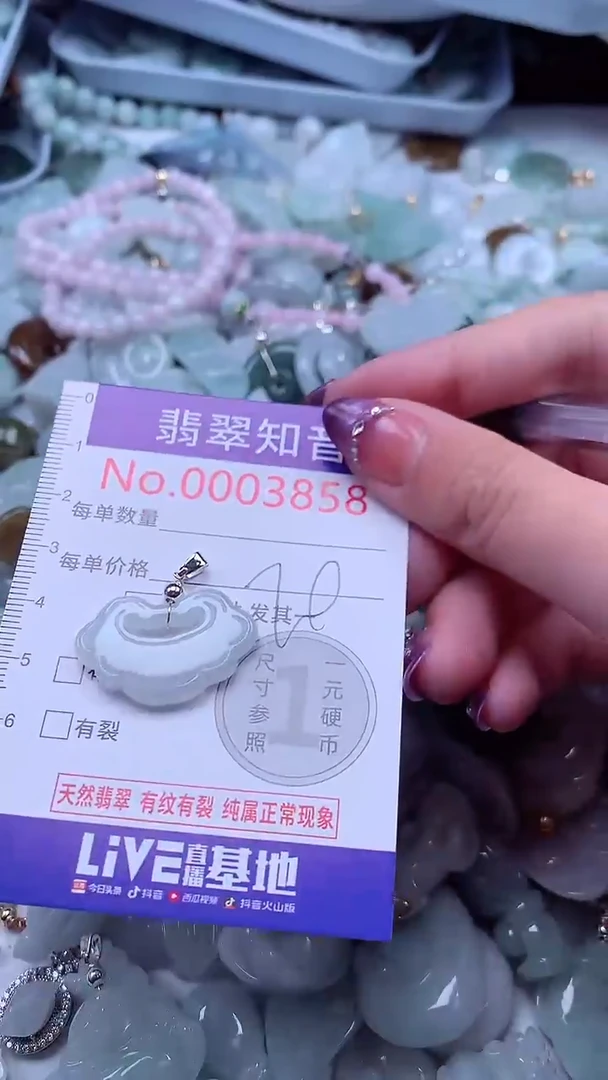 翡翠未镶嵌吊坠(不含链)3858