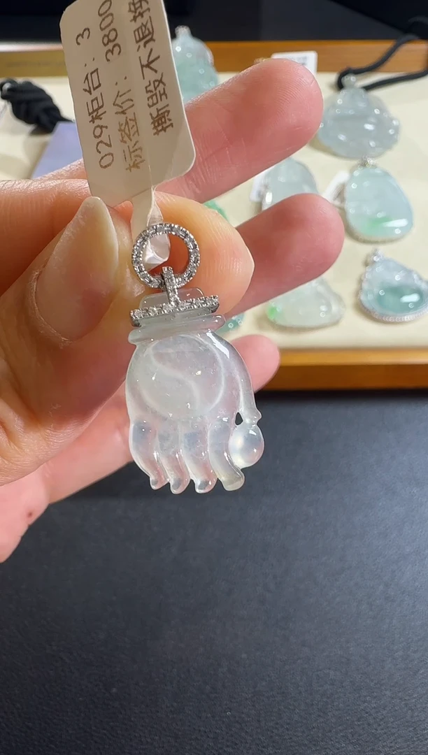 【闪购商品】翡翠颈饰18K金镶嵌【源头工厂】18K金镶嵌