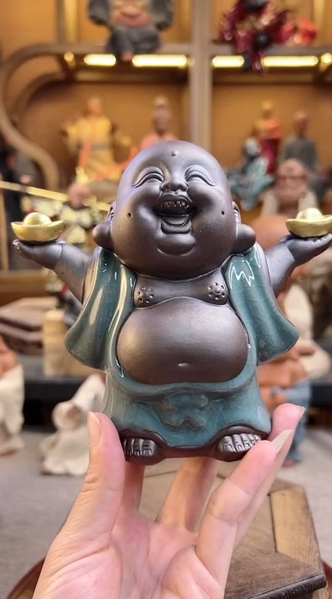 紫砂茶宠器闵茶宠摆件
