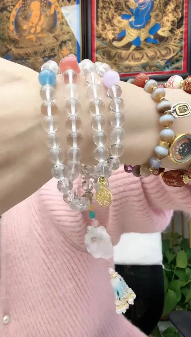 【闪购商品】水晶毛衣链未镶嵌白水晶九尾狐毛衣链