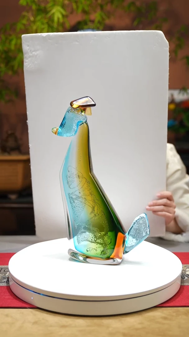 【闪购商品】琉璃手工艺品小狗