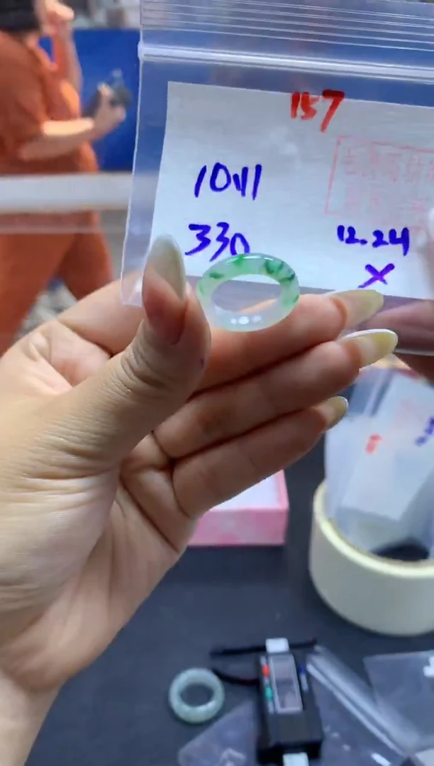 未镶嵌定制翡翠戒圈#330元-毛货需精细抛光