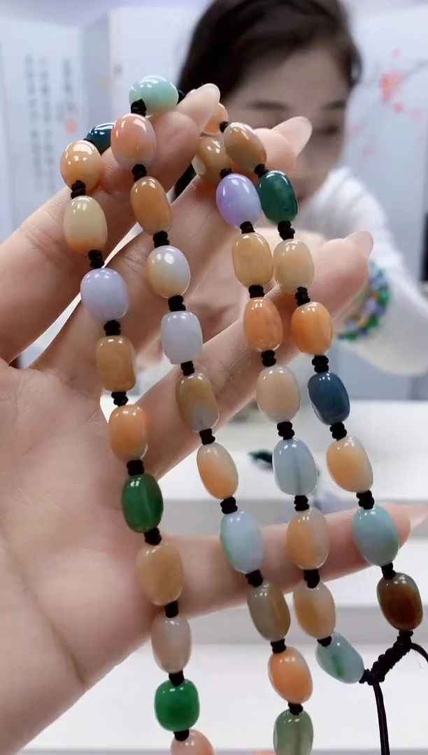 未镶嵌定制翡翠3099ty-毛货珠链78