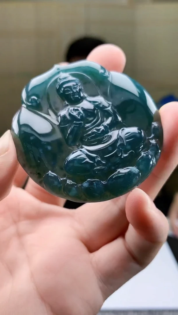 【闪购商品】定制翡翠未镶嵌4917bb-毛货挂件46