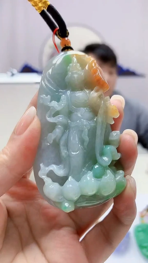 定制翡翠未镶嵌5060ms-毛货26观音