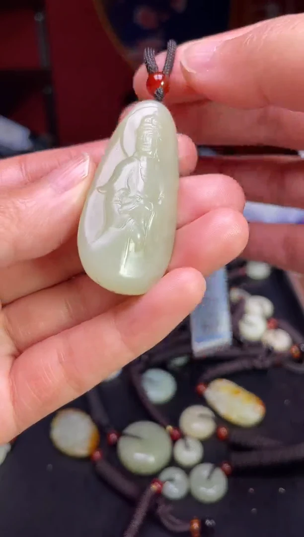 颈饰未镶嵌和田玉123