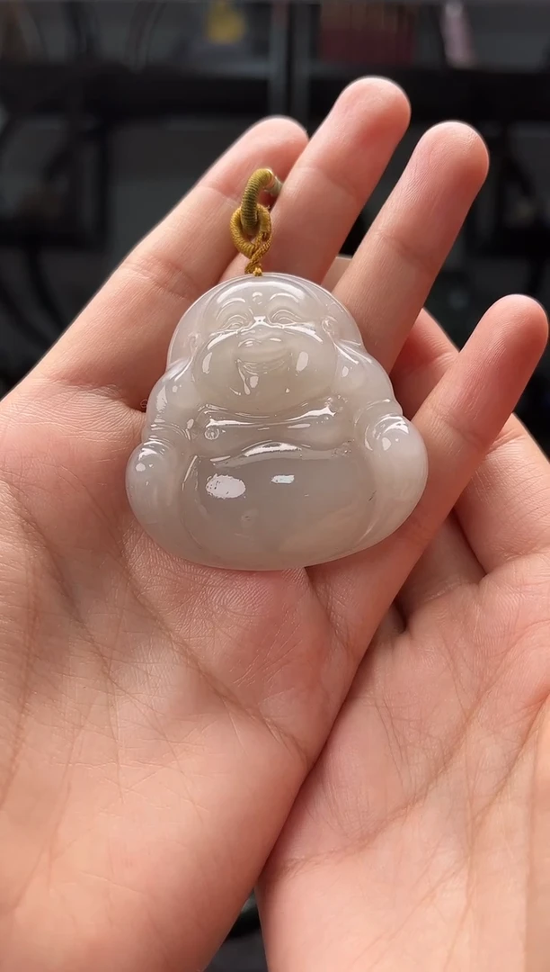 颈饰未镶嵌和田玉50 胭紫佛公