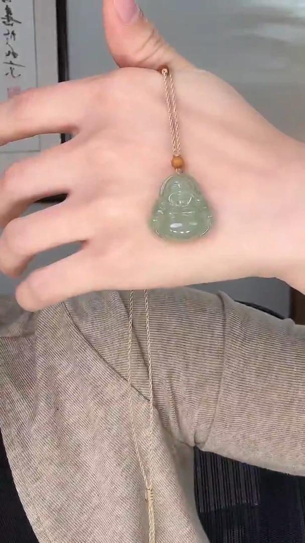 颈饰未镶嵌和田玉佛25mm