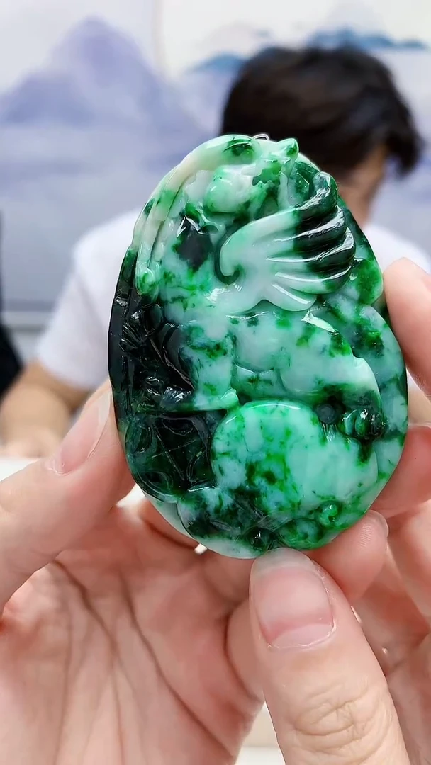 未镶嵌定制翡翠5145lr-毛货挂件17