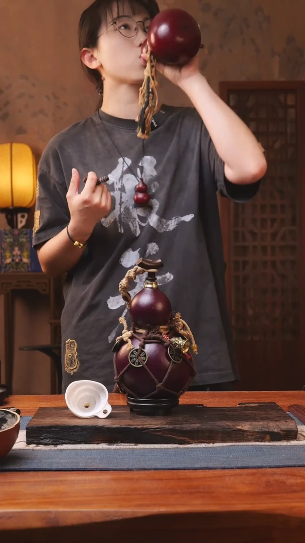 1826号精品大漆葫芦防腐防渗装水茶酒