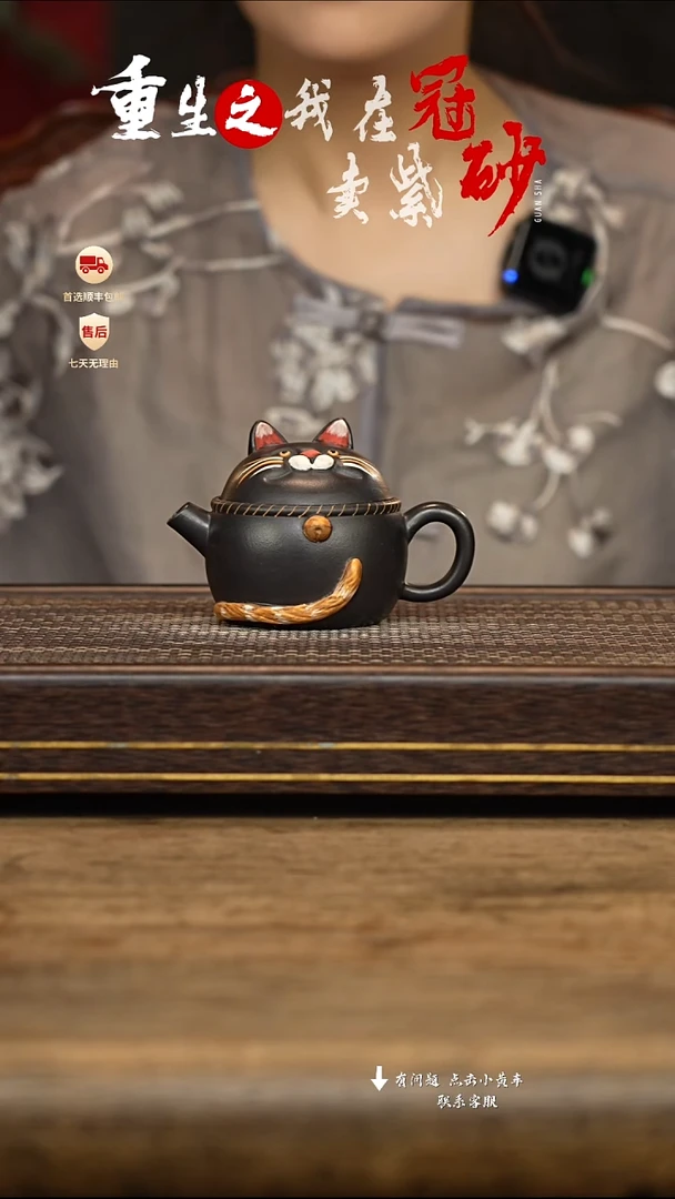 茶壶紫砂冠砂茶器01