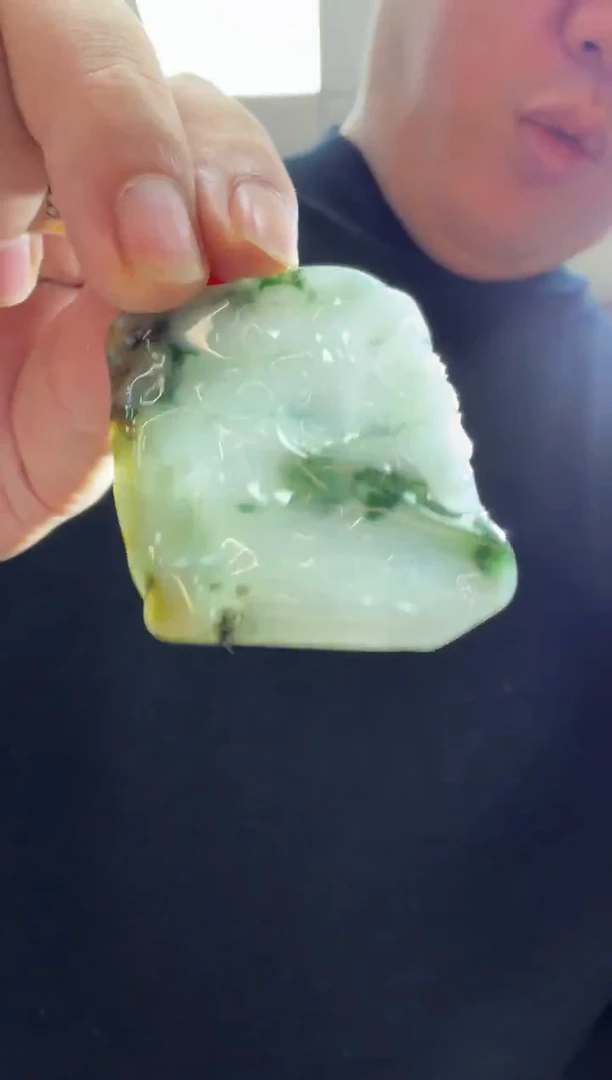 未镶嵌挂件翡翠A货翡翠孤品国雕谢林工