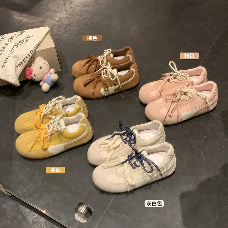 【sheii苏茵茵】大头小可爱~鸳鸯鞋带内增高休闲德训鞋女E5109028