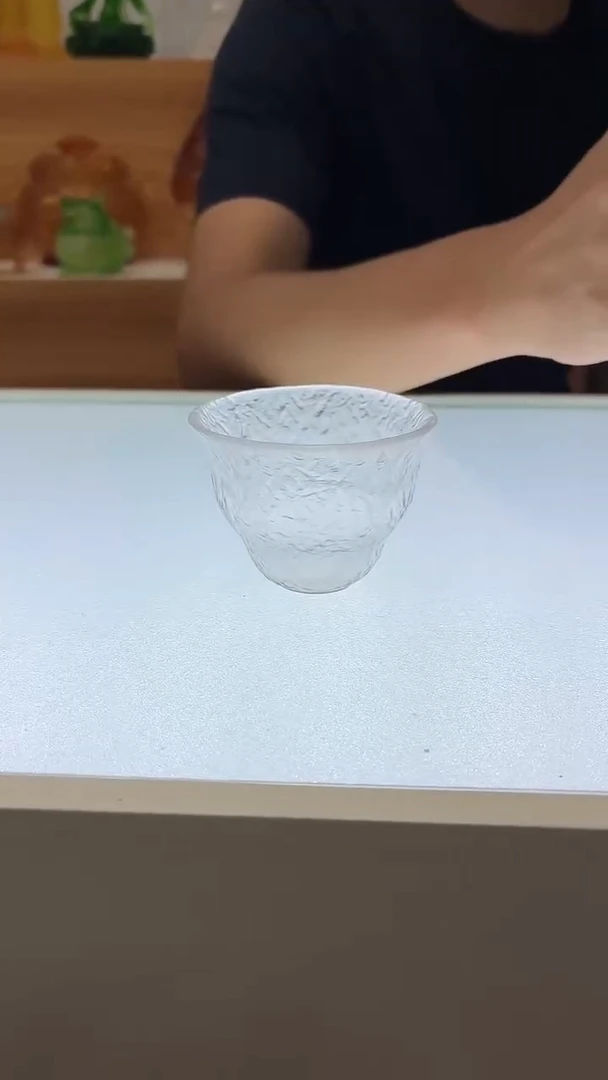 琉璃手工艺品琉璃茶杯白色