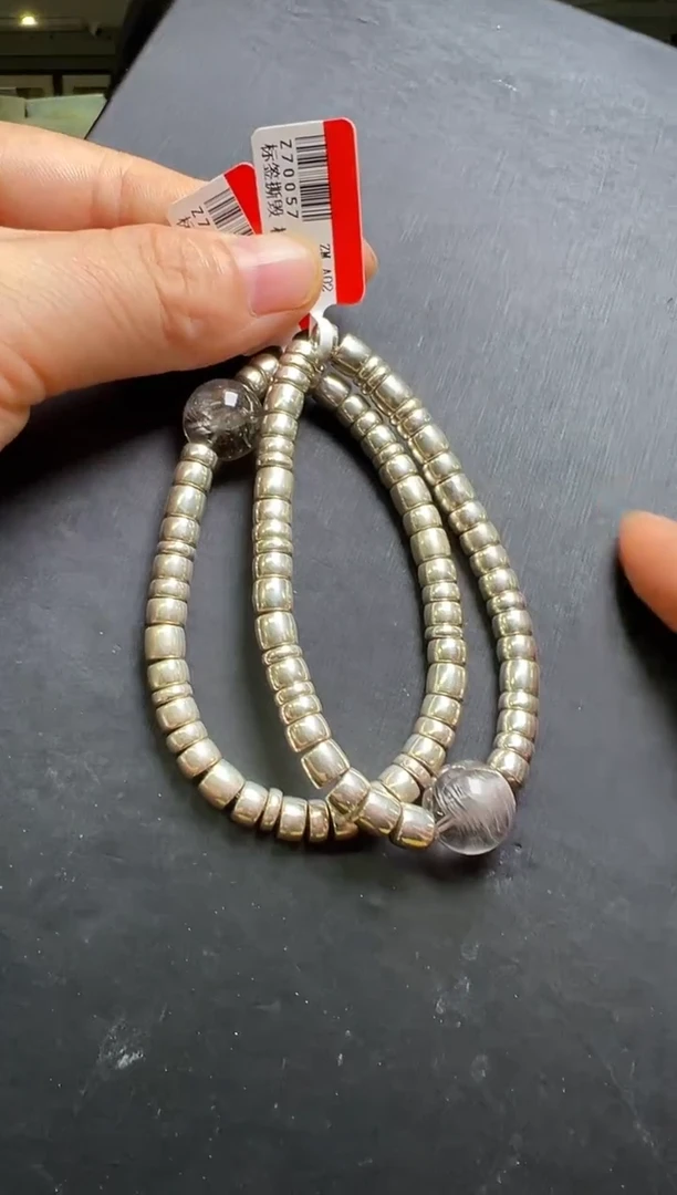 未镶嵌手串水晶多样性发一银钛必须载手串 Z70057