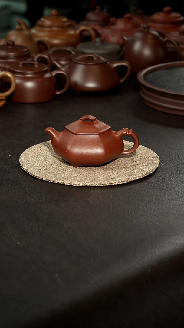 茶壶紫砂06底槽清六方简瓢