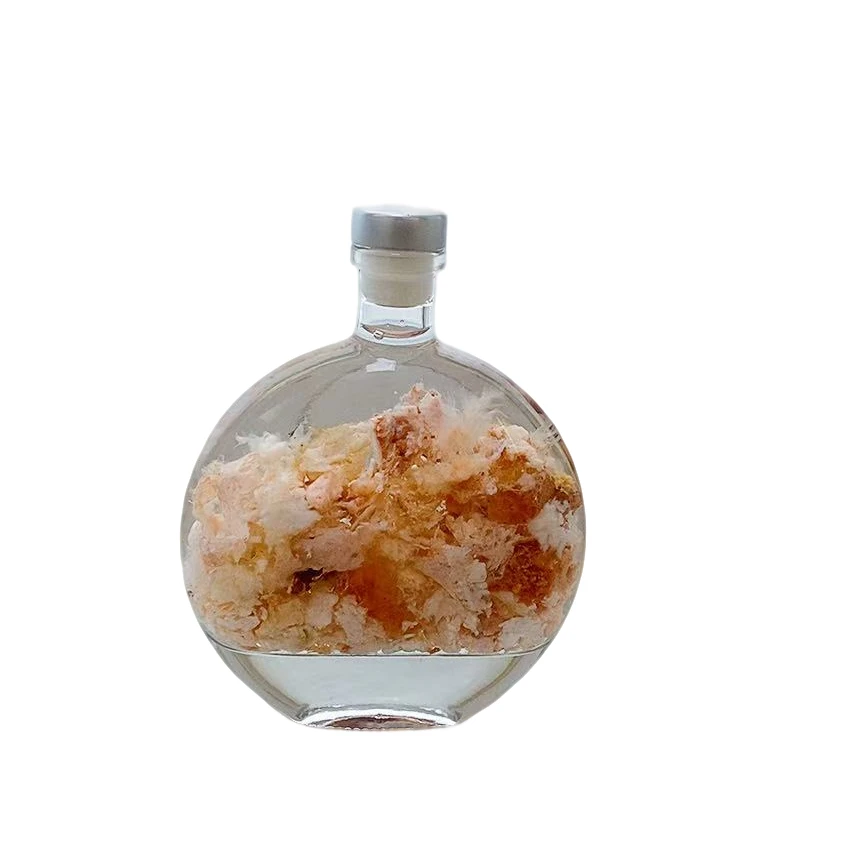 长白山石太岁玻璃瓶 XO小摆件