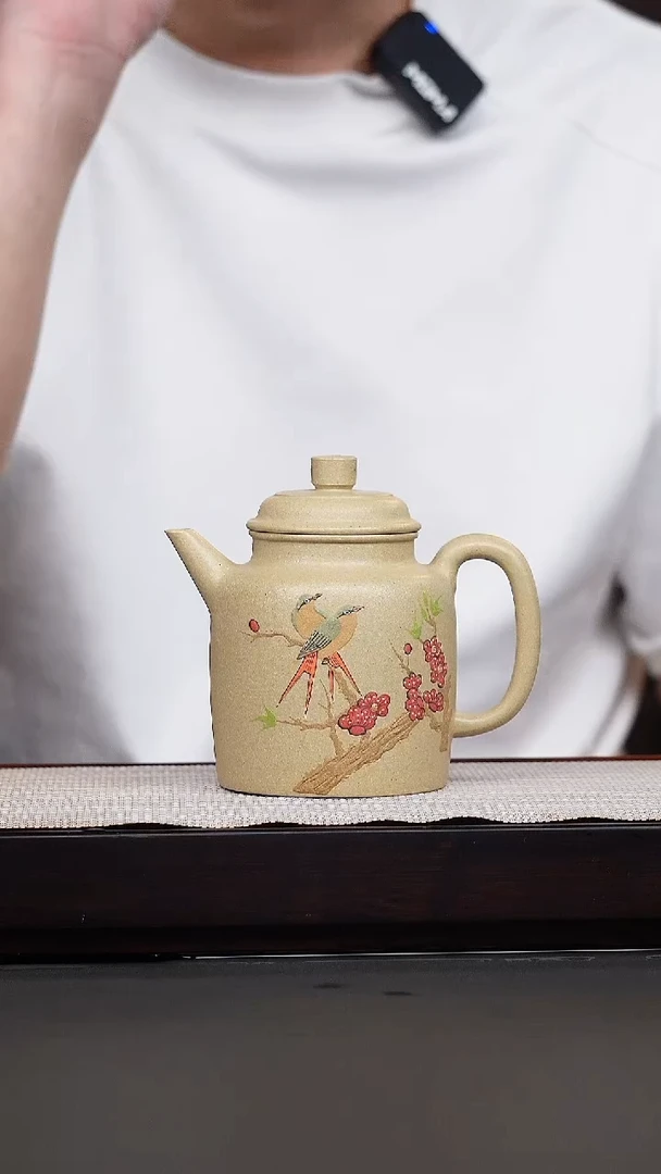 茶壶紫砂本绿堆绘高德钟