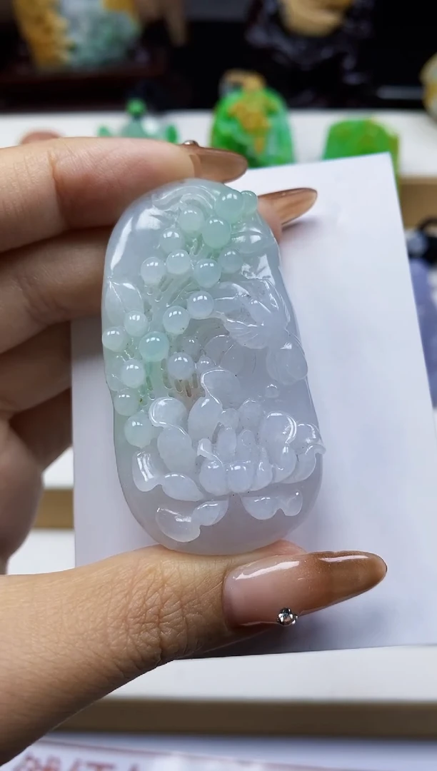 颈饰未镶嵌翡翠翡翠A货