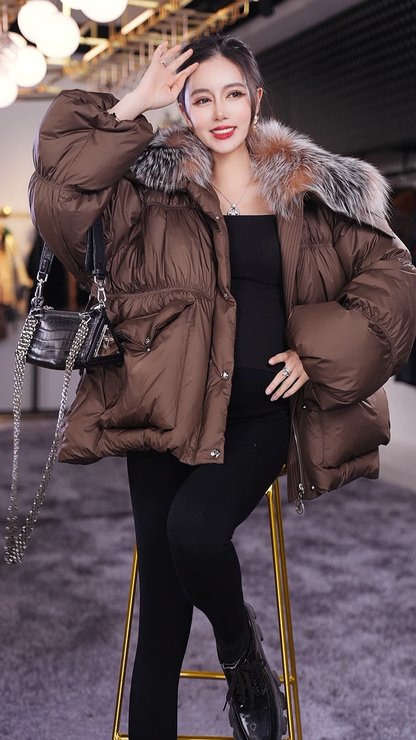 【Yongjia 】 鹅绒服女外套99661时尚冬季轻奢气质女士百搭