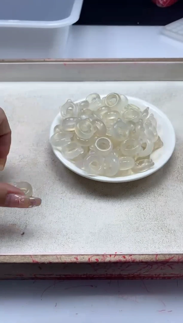 【闪购商品】玛瑙/玉髓颈饰未镶嵌x217荔枝冻猫跑环*1个