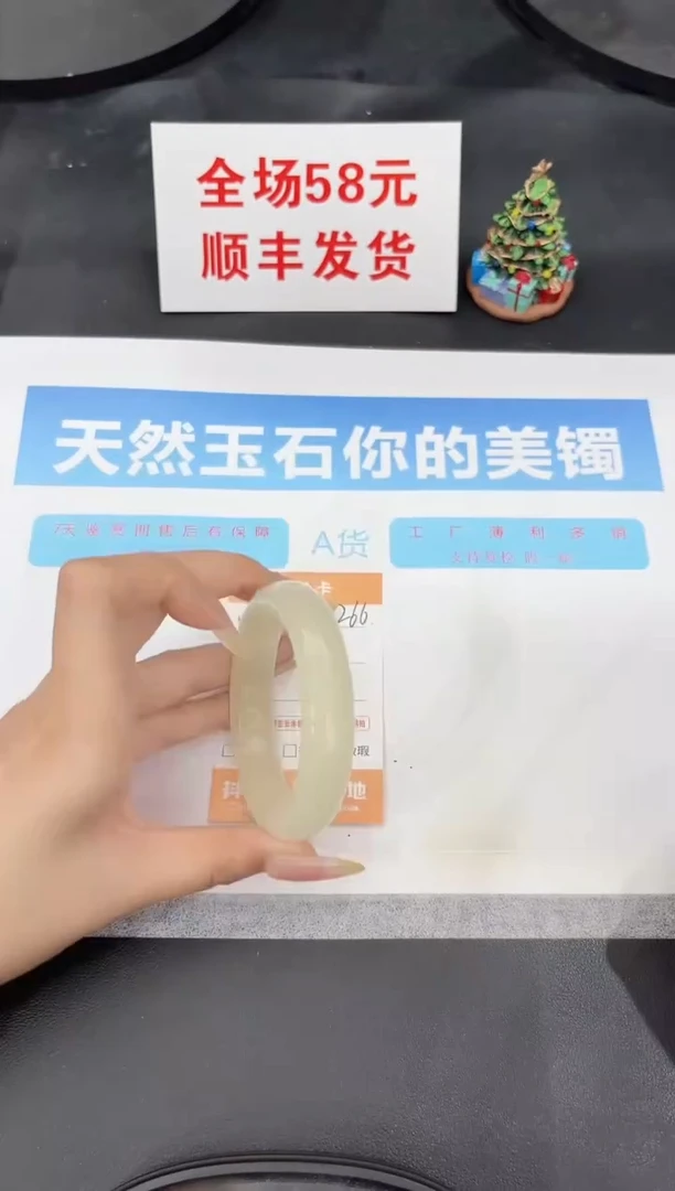 未镶嵌手镯石英质玉266-56.1