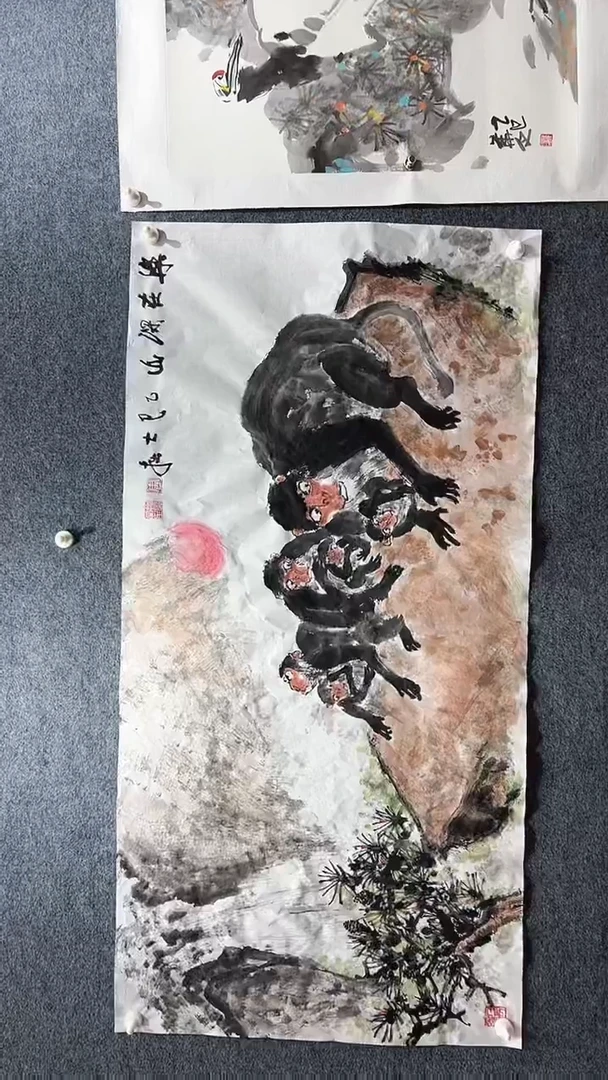 国画周大拙/国画/花鸟