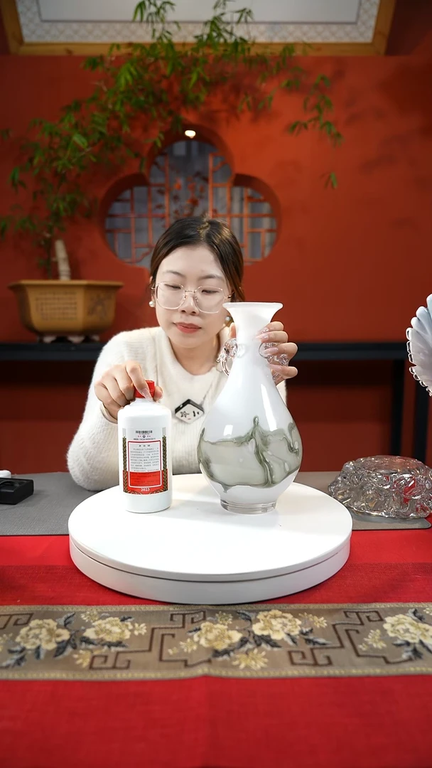 【闪购商品】琉璃手工艺品象首瓶