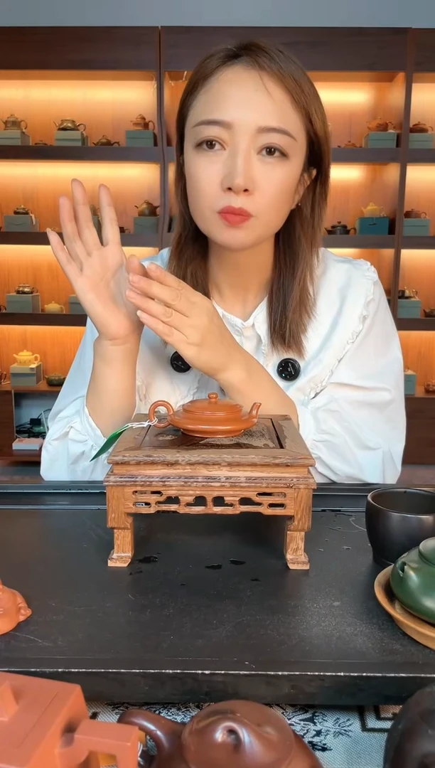 茶壶紫砂小品光器虚扁小煤窑朱泥