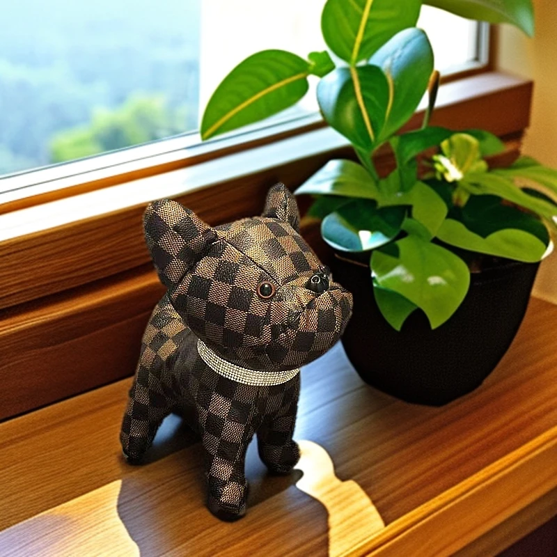 客厅电视柜法斗小狗摆件玩偶安抚娃娃礼品兑换公仔玩具