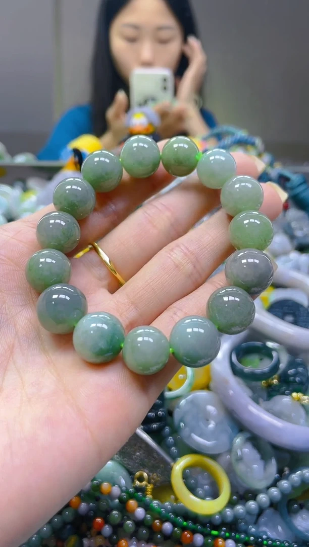 翡翠未镶嵌颈饰13MM/Q/翡翠A货一图一物