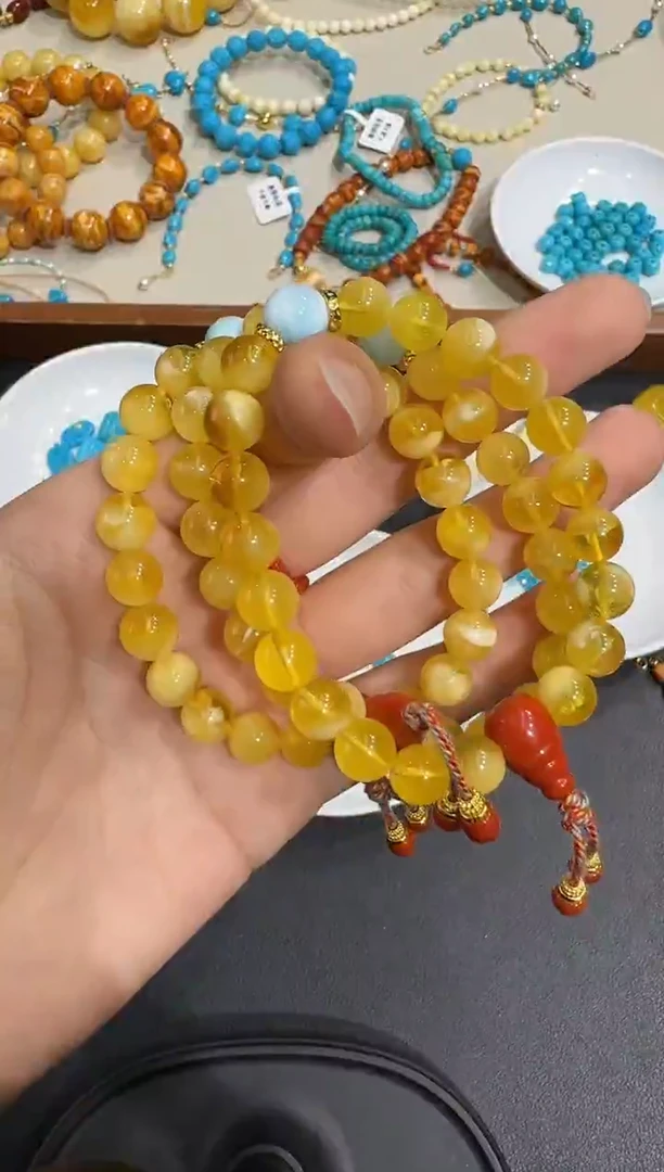 手串琥珀未镶嵌X1119-1195-116多样性一件