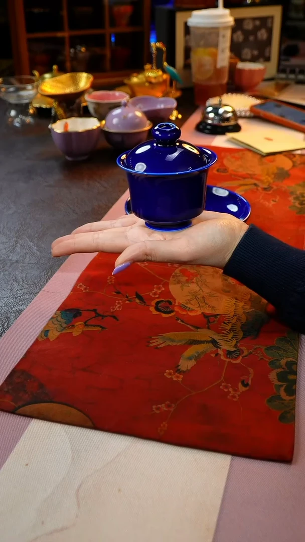 茶杯紫砂【宜景窑系列】盖碗