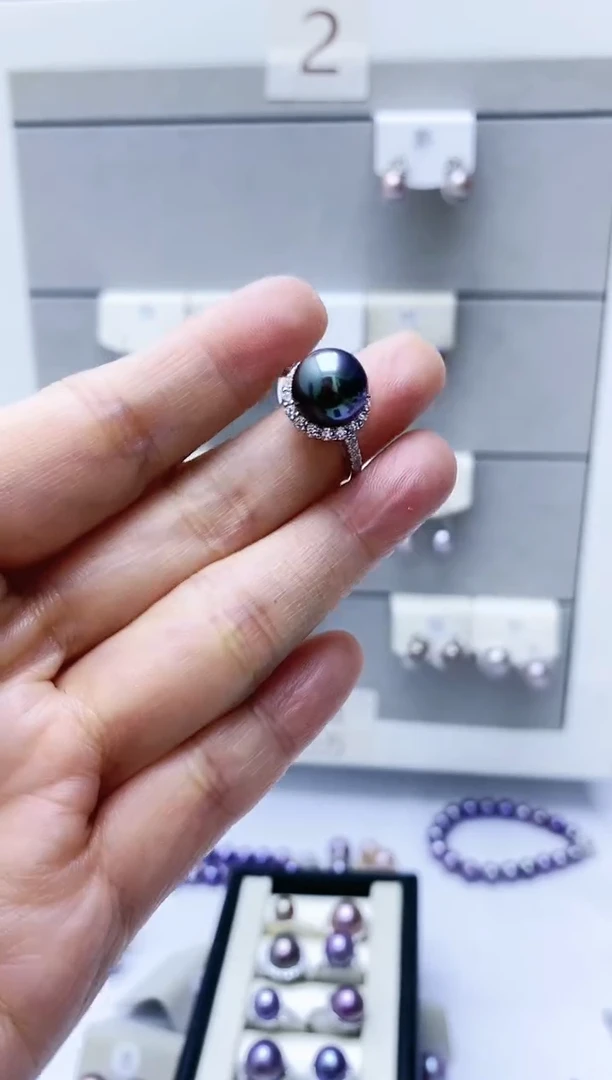 【闪购商品】淡水珍珠戒指银S925镶嵌戒指
