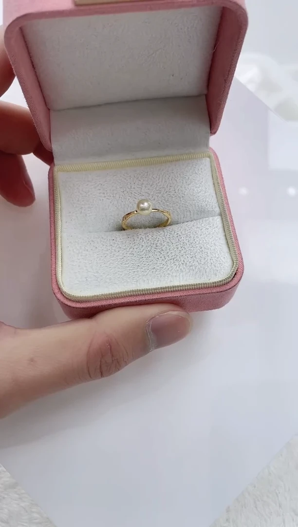 【闪购商品】海水珍珠戒指银S925镶嵌海水珍珠戒指