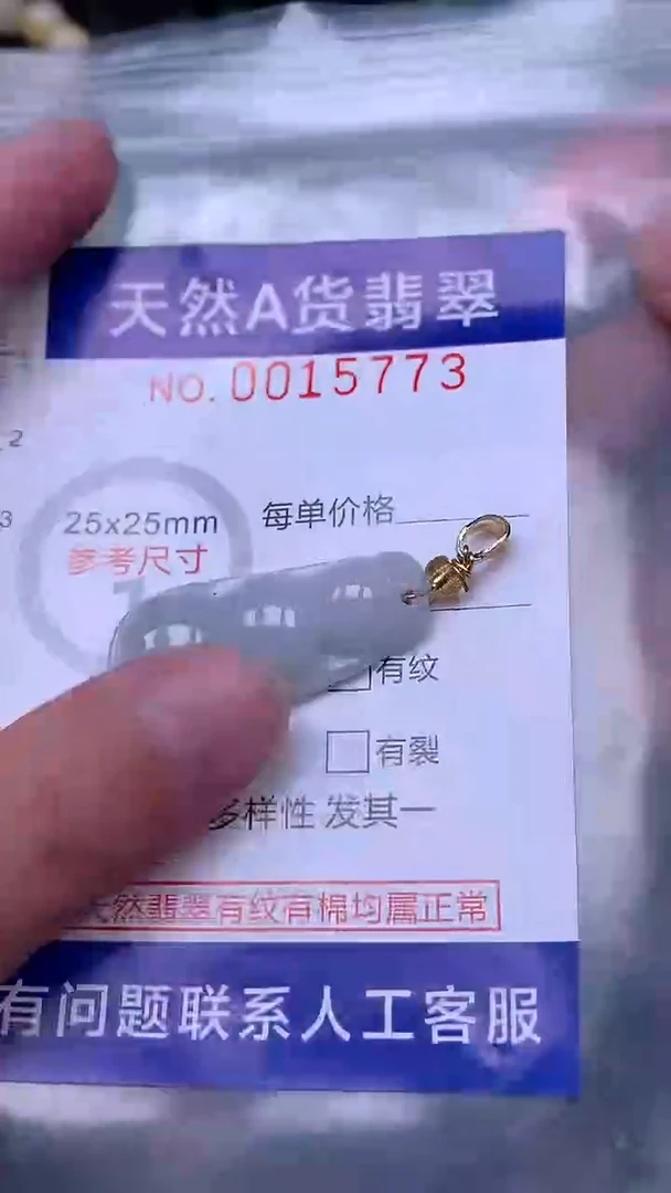 吊坠(赠链)未镶嵌翡翠1